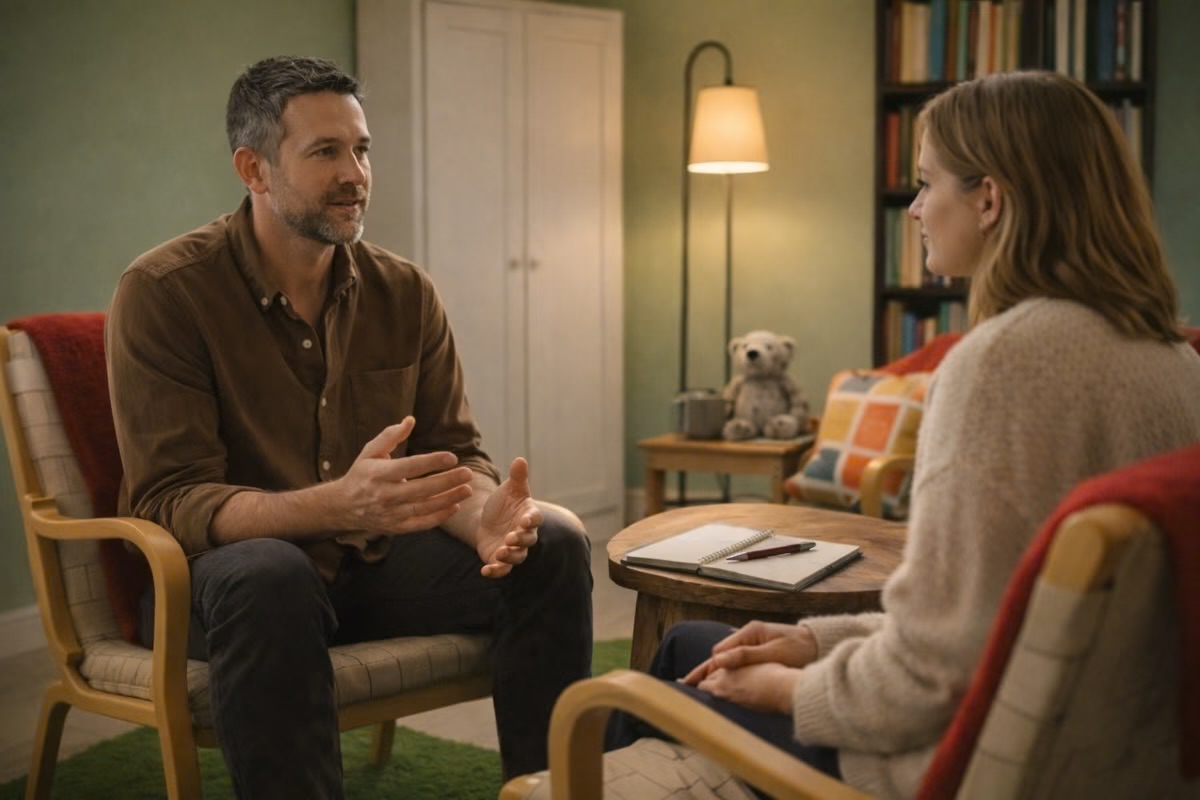 individuell terapi i Stockholm samtal mellan terapeut och klient